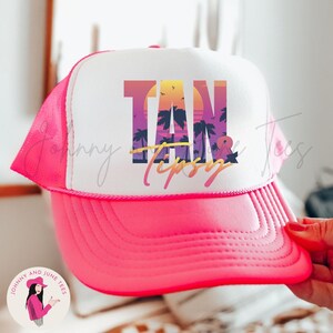 Gorra de camionero retro Tan And Tipsy, gorra de camionero Lake Babe, gorra de verano, gorra de lago