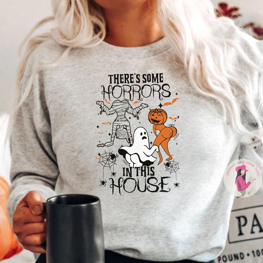 There's Some Horrors in This House Halloween Sweatshirt, Mommy and Me