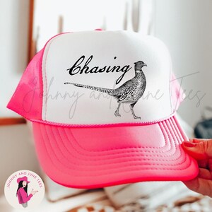 Chasing Tail Western Retro Trucker Cap, Funny Hunting Trucker Hat