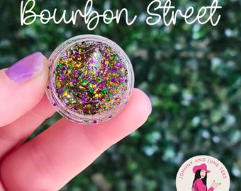 Mardi Gras Glitter Hair Gel, Pink Glitter Hair Gel, Body Glitter Gel, Festival Glitter, Confetti Hair Glitter, Summer Hair, Fat Tuesday