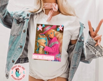 Cute But Expensive Cowgirl Shirt, Buckle Bunny Shirt, Rodeo Shirt, Funny Cowgirl Shirt, Cowgirl Doll Shirt Preppy Cowgirl Shirt Western Doll