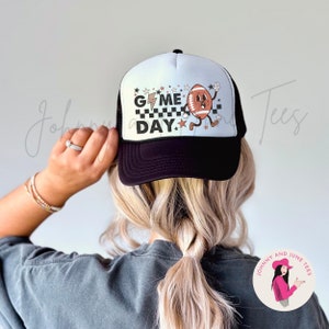 Gameday Football Retro Trucker Cap, College Football Trucker Hut, Retro Football Hut