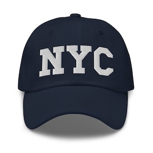 NYC Embroidered Hat, Embroidery, New York City Baseball Cap, Unisex Hats, Best Friends Gift, Personalized Gift, Gifts for Girls, Custom Hat