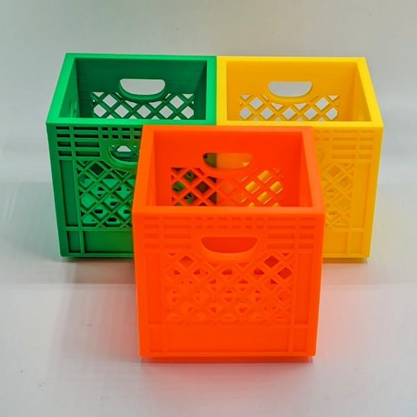 Stackable Mini Milk Crates/Desktop Organization / Organizer