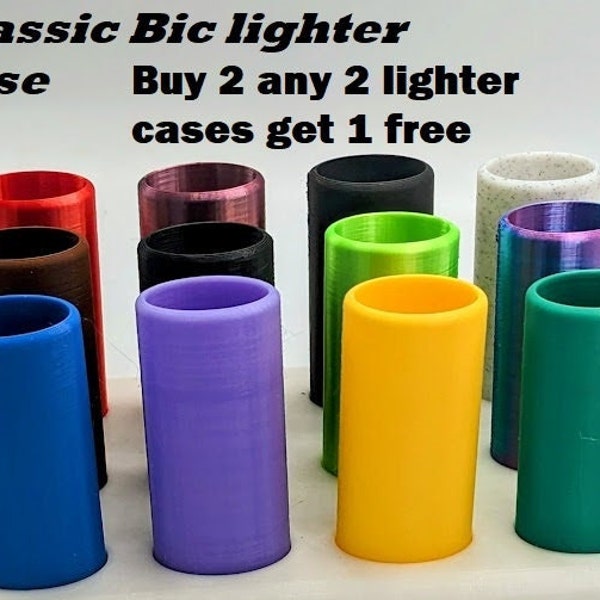 Bic Classic Lighter cased/ Lighter Keychain Case / Lighter Sleeve / Lighter Cover