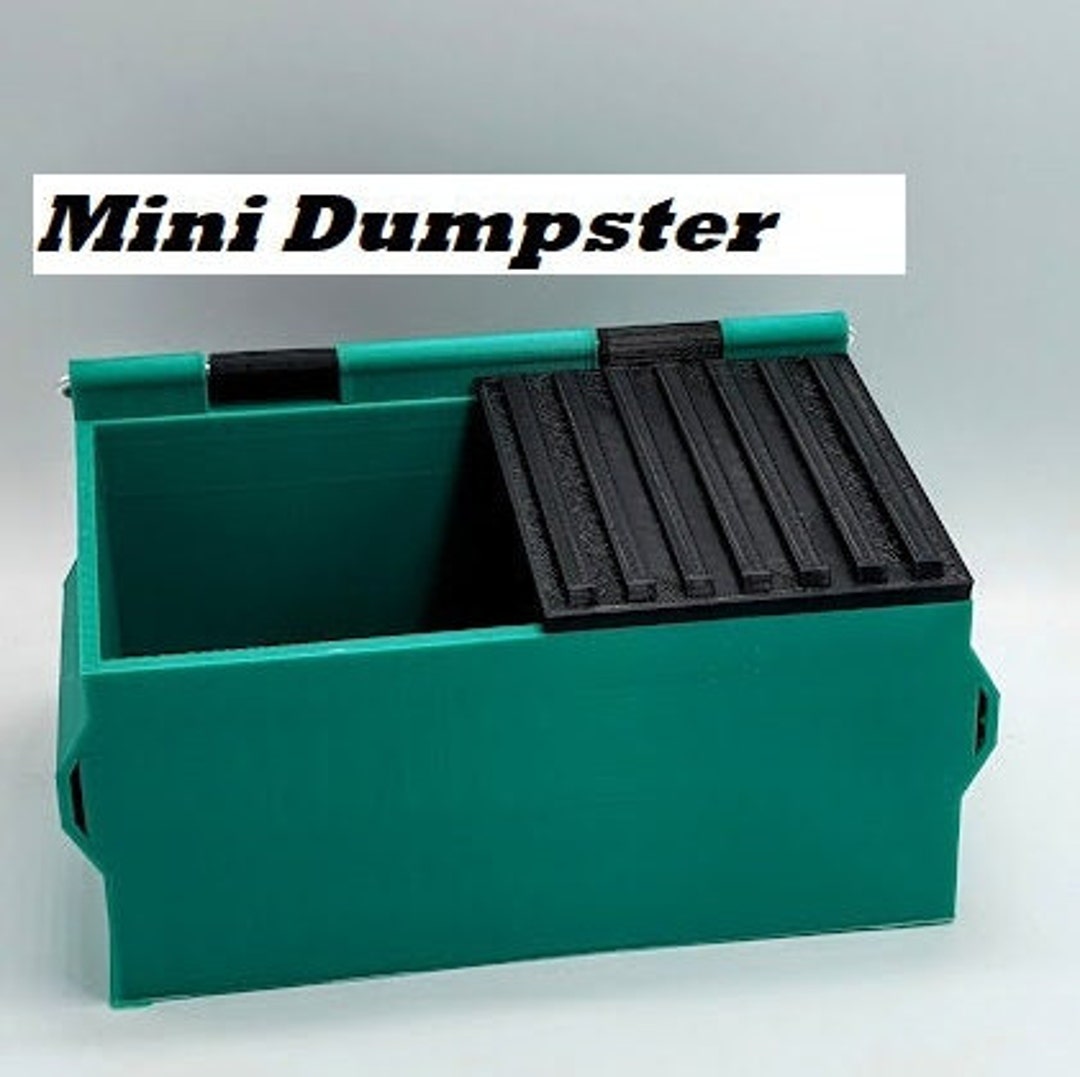 Desktop Dumpster/cotton Swab Storage/qtip Dumpster/small Organizer Etsy