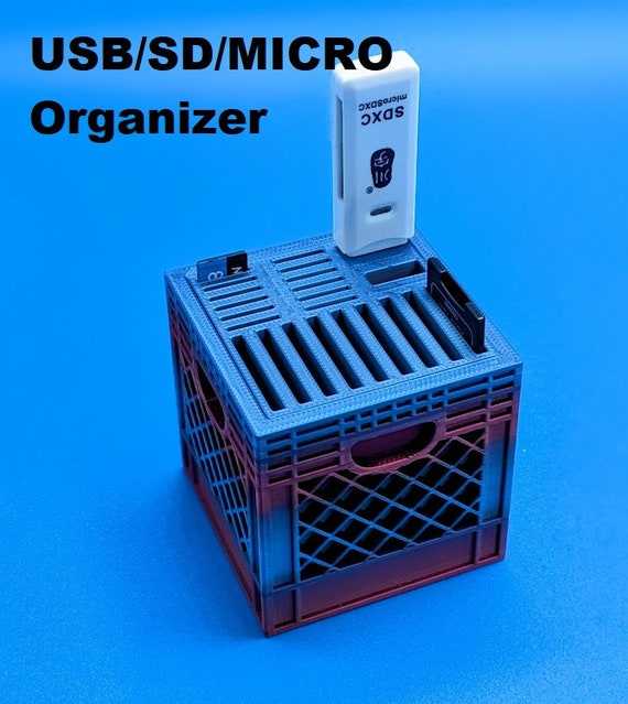 Sd/micro SD/USB Organizer Mini Crate / Mini Brands / Storage