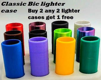 3D Printed Lighter Sleeve: Bic Classic Case, PLA Keychain