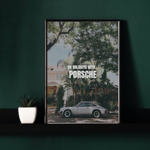 Vintage Auto Plakat, Retro Porsche Druck, Vintage Plakat, Auto Plakat, Porsche Druck