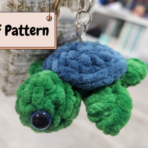 Amigurumi Turtle Keychain Pattern PDF