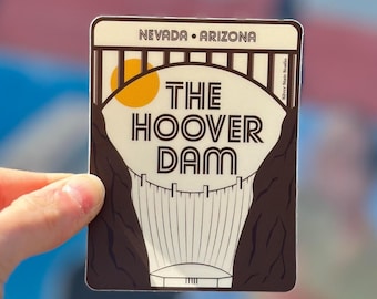 Hoover Dam Sticker Decal | Boulder City Nevada | Kingman Arizona | Parks & Recreation | Travel Destination | Lake Mead | Las Vegas Tourism