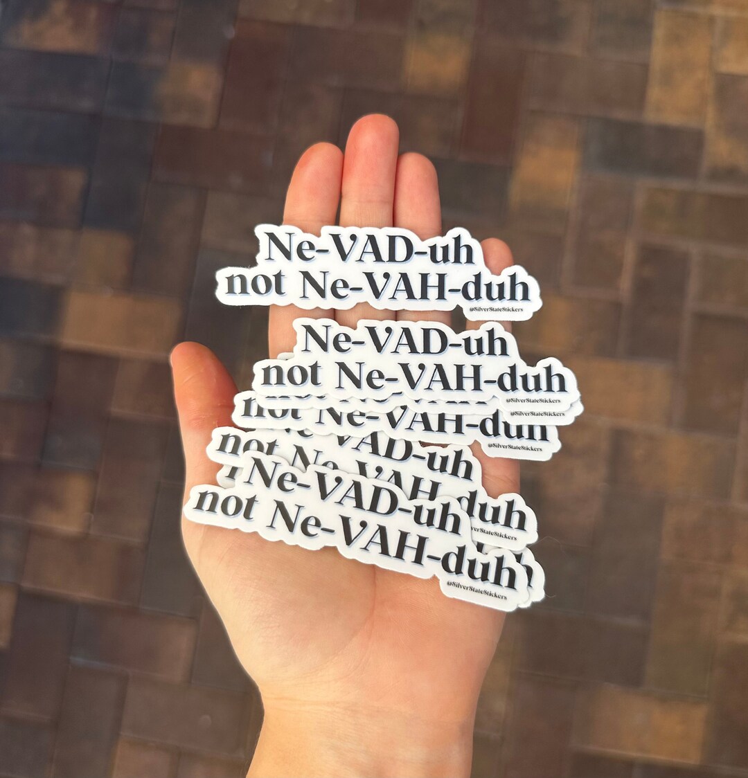 Nevada Pronunciation Sticker Decal Etsy