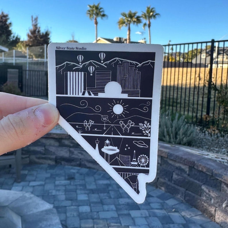 Layers of Nevada Sticker Decal | the Hoover Dam | Las Vegas ...