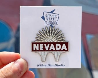 Nevada Inn Motel Enamel Pin Decal