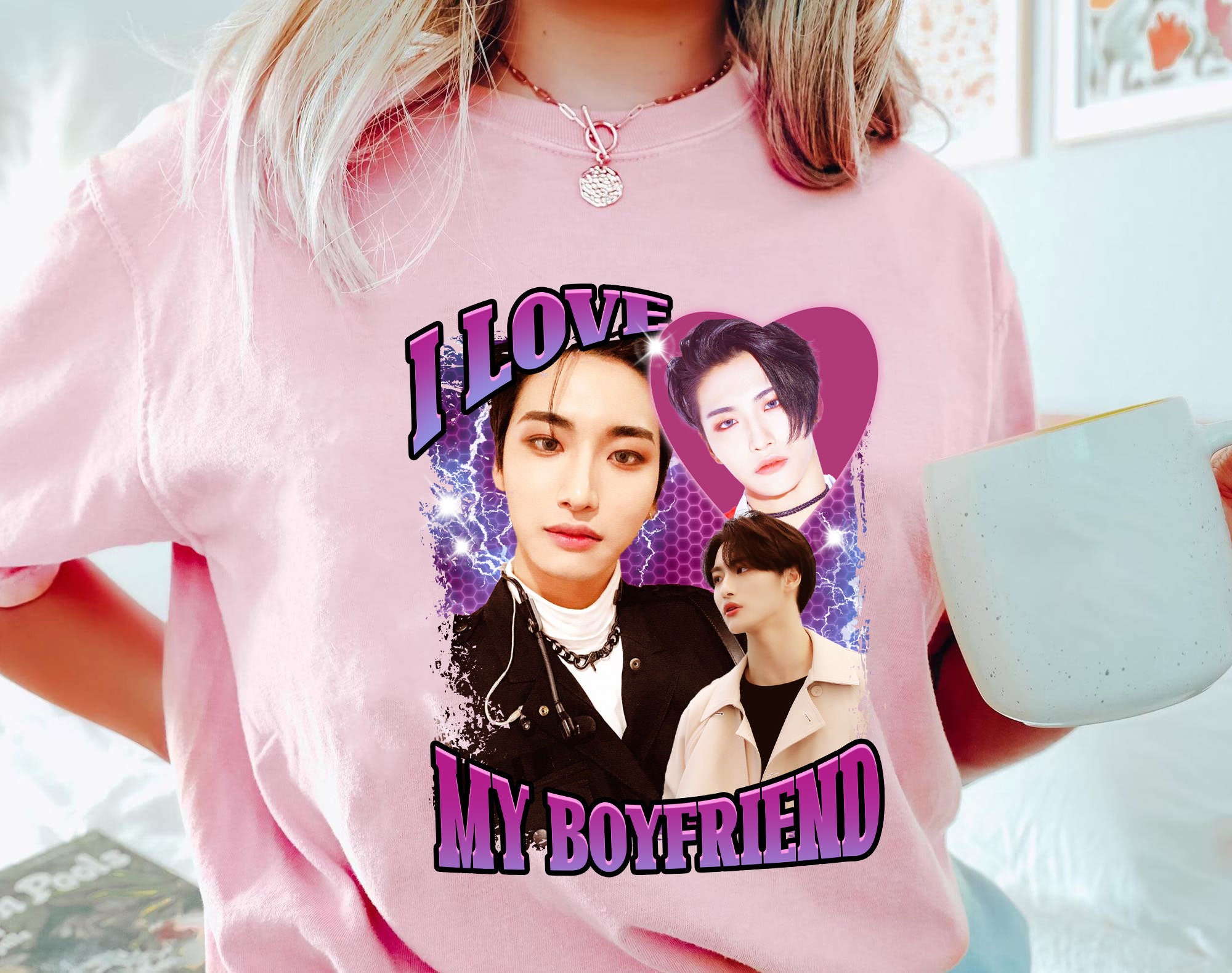 I Love My Boyfriend Shirt Seonghwa Shirt Ateez Kpop - Etsy