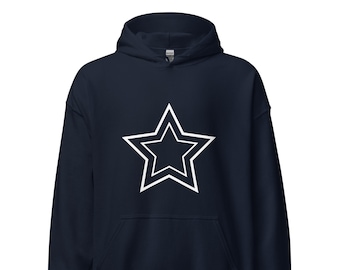 Y2K Star Zip up Hoodie, Unisex Patchwork Stitch Sweatshirt, High