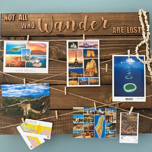 Large Wood Display Board | Wall Picture Hanger L Wood Photo Board L ...