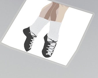 Irish Dancer in Soft Shoes | Irish Dance Sticker 2" x 2"