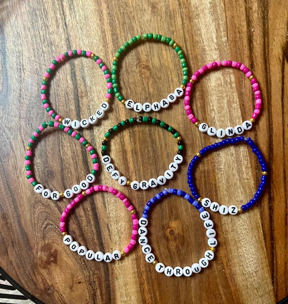 Wicked Bracelets | Defying Gravity | Popular | Elphaba Wicked Bracelets | Defying Gravity | Popular | Elphaba