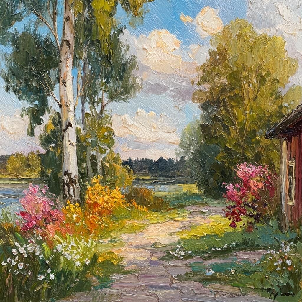 Vintage Swedish Paintings - Etsy