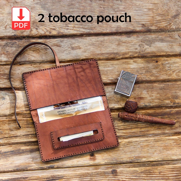leather tobacco pouch pattern, svg pattern, tobacco holder pattern, tobacco bag template, leather DIY , pipe bag, tobacco case