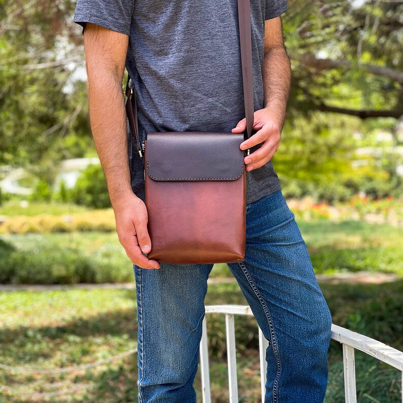 Leather Messenger Bag Pdf & Svg Pattern, Simple Crossbody Bag Template