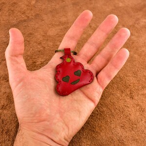 Leather Keychain Pattern in Pdf and Svg. Poop Keyring Pattern, 6 Poop ...