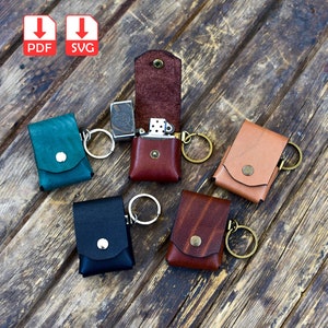 modello custodia in pelle Zippo, modello cover Zippo, modello custodia Zippo, porta Zippo, Zippo svg e PDF, porta accendino, modello custodia Zippo