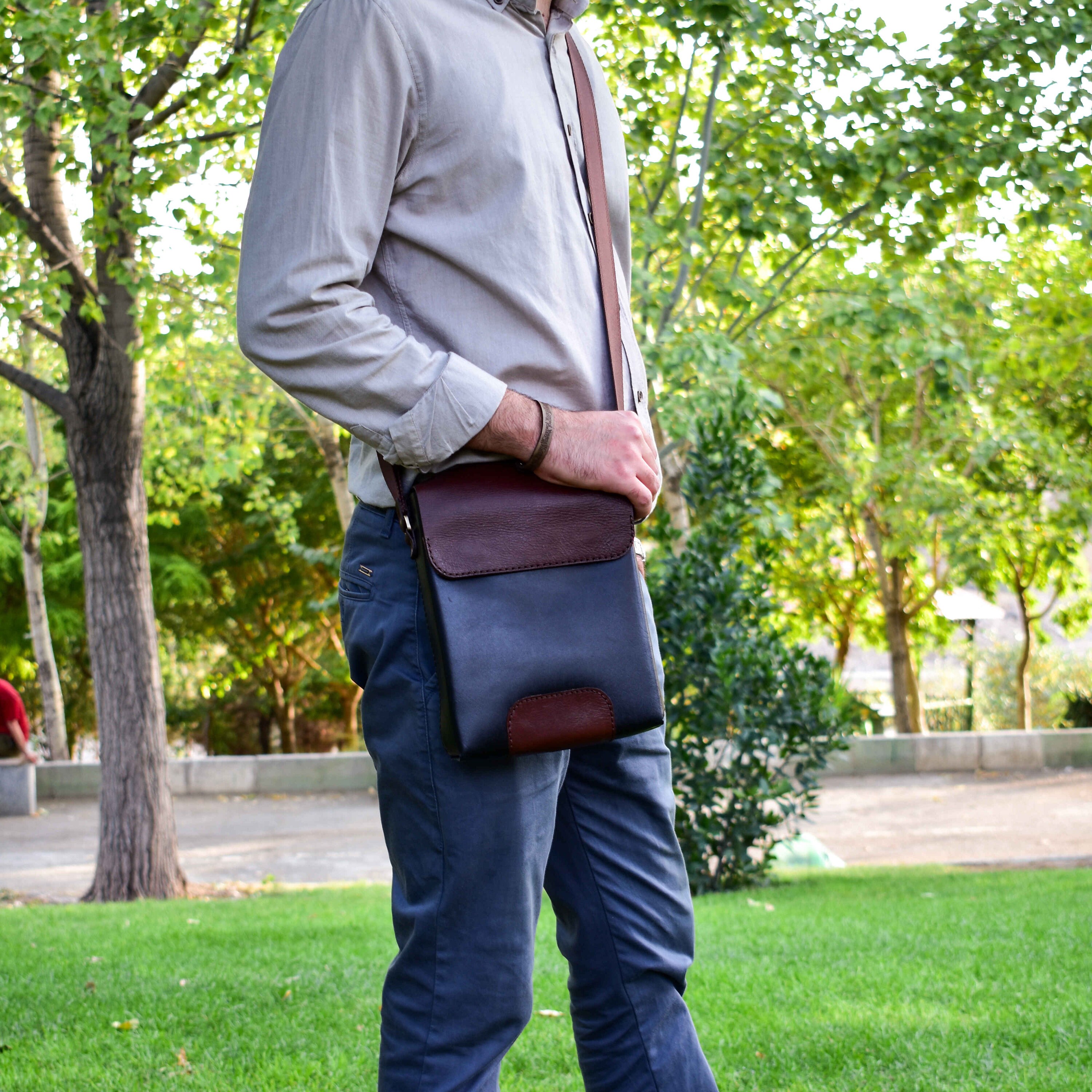 Leather Messenger Bag Pdf & Svg Pattern, Simple Crossbody Bag Template