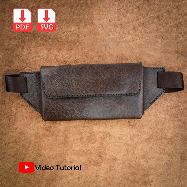 Leather Fanny Pack Pattern Svg Etsy
