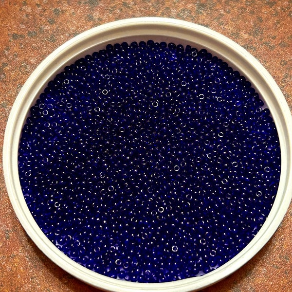 Czech Preciosa Ornela 11/0 Seed Beads Cobalt 10 grams