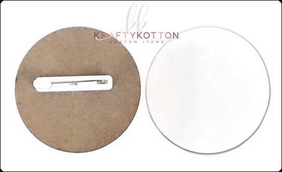 ROUND MDF BUTTON - BLANK FOR SUBLIMATION