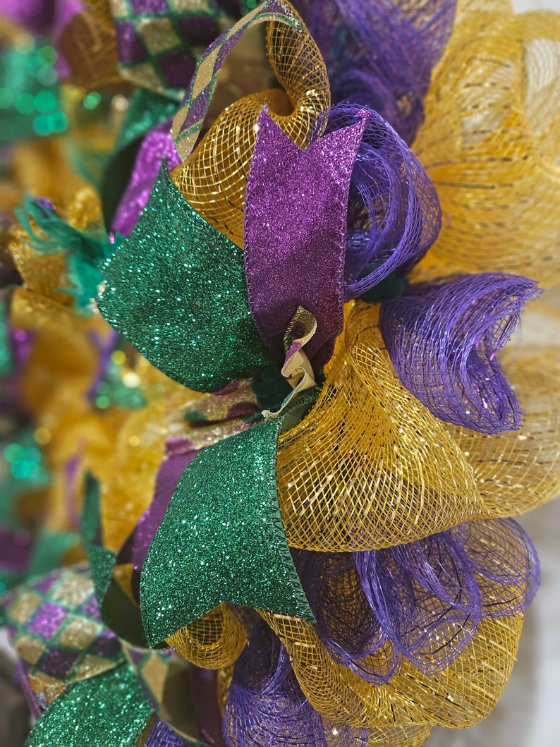Mardi Gras Wreath, Mardi Gras Mask Wreath, Mardi Gras Decorations