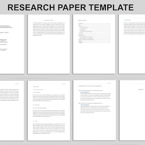 Plantilla de artículo de investigación básica APA 7 / Plantilla de MS Word / Plantilla de artículo académico / Plantilla de Microsoft Word / Bibliografía comentada