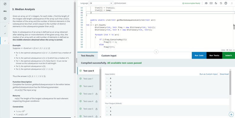 Coding Challenge: Median Analysis - Etsy