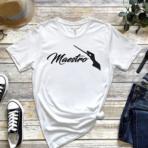 Maestro Music T-shirt, Musician Shirt, Music Tee, Gift For Music Lover, Music Teacher Gift