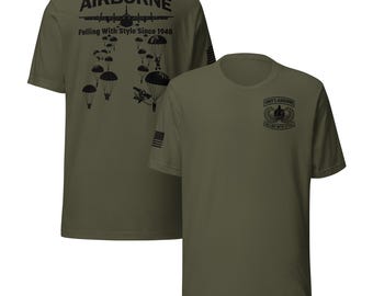 Army Airborne Toy Story Falling With Style T-Shirt