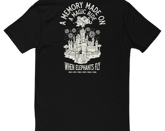 When Elephants Fly - Dad with Daughter- Next Level Short Sleeve T-shirt