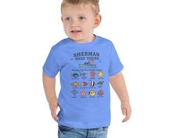 Sherman Reef Tours - Camiseta de manga corta para niños pequeños