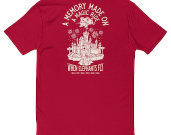 When Elephants Fly - Dad w/ Son - Next Level Short Sleeve T-shirt