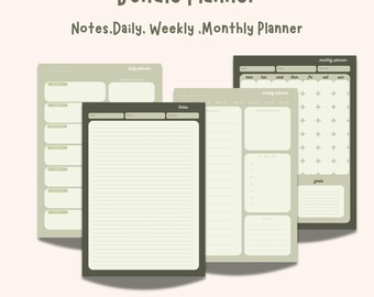 Printable  Planner Sheets | Stationery | Daily  | Weekly  | Monthly