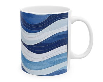 Aegean Serenity - Greek Isles Inspired Coffee Cup