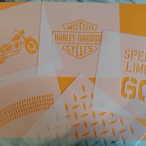Harley Davidson Painting Stencils - Etsy