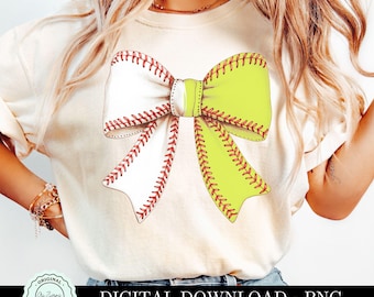 Baseball Softball Bow png, Baseball Coquette Bow png, Coquette Sports Softball Bow PNG, Baseball Bows, Baseball Mama Sublimation Design