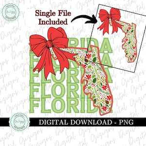 Weihnachten Florida Cowgirl PNG Clipart Coquette Grün und Rot Schleife Florida PNG Western Grandmillenial Country Red Bow Design Sublimation png