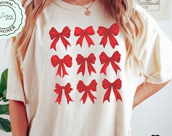 Coqueta de lazo rojo de moda PNG ClipArt Collage Coquette Bow PNG Red Christmas Ribbon Estética Subliminación Diseño Digital Descargar Clip Art