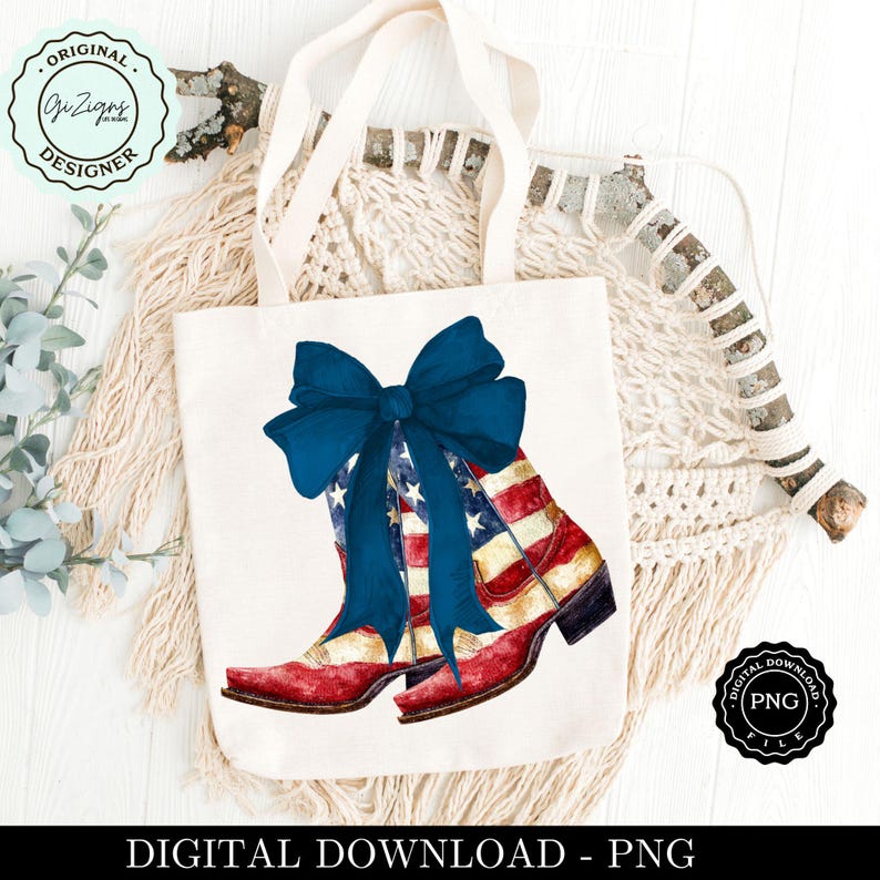 Patriotic Coquette Boots PNG, Vintage 4th of July Patriotic PNG Cowgirl ...