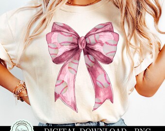 Baseball png, Baseball Pink Coquette Bow png, Coquette Sports Bow PNG, Mom Baseball Bows Clipart, Baseball Mama Sublimation Shirt Design png
