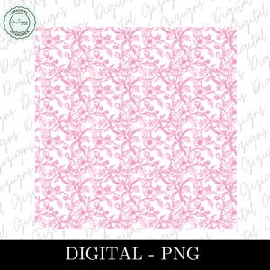 Pink Floral Willow Pattern PNG, Pink Toile Pattern PNG, Pink Chinoiserie Digital Paper, Pink Floral Digital Wallpaper Clipart PNG, Feminine