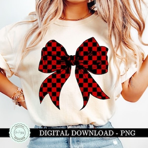 Trendige Schachbrett Schule Farbe Kokette Bogen PNG Clipart, Varsity College Farbe Schwarz & Rot Bogen Spieltag Weiches Mädchen Ästhetische Sublimation